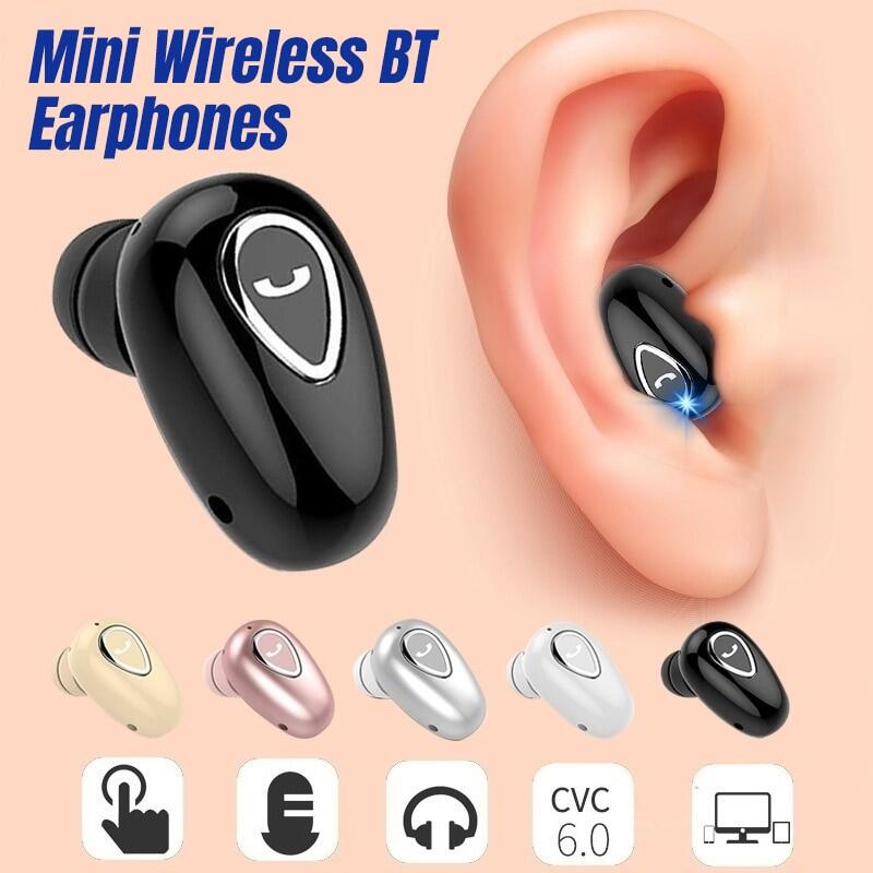 Tai nghe Bluetooth không dây mini TAI NGHE BLUETOOTH MINI S650 CÓ MÍC KHÔNG DÂY NHỎ GỌN  CHỐNG ỒN CHỐNG NƯỚC TẶNG DÂY SẠC NHANH 55K