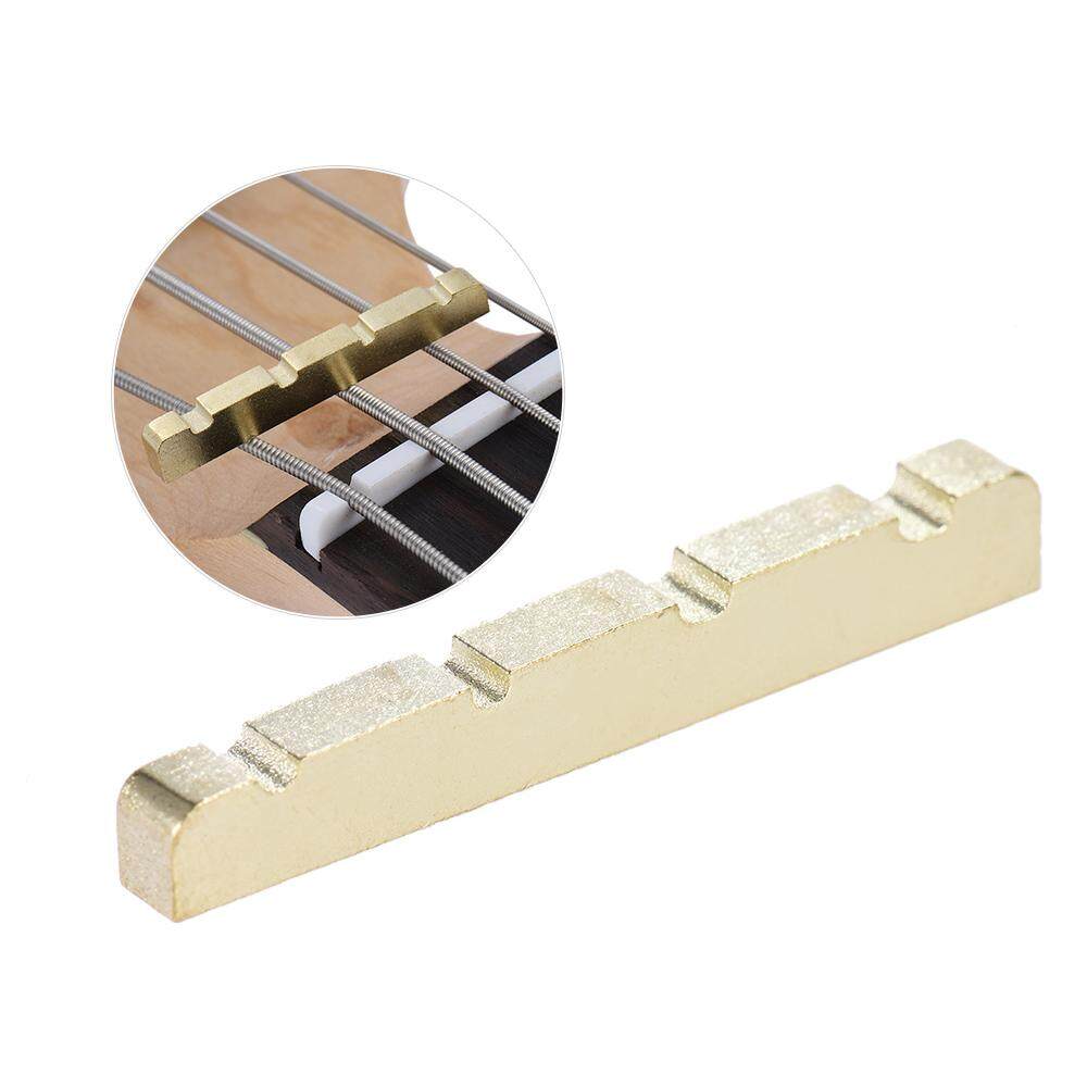 Preslotted Brass String Nut for 4string Electric Bass Guitar Part