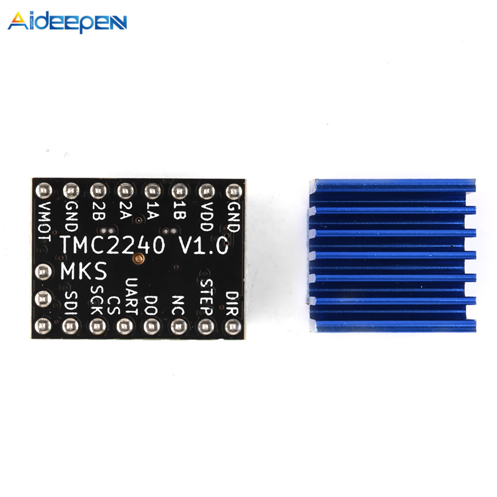 Aideepen TMC2240 3D Printer Stepper Motor Driver Stepper Driver Module with Heat Sink for 3D Printer Controller Mother Boards