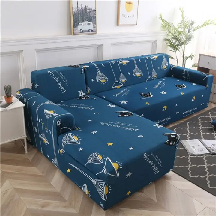 Geometric Couch Cover 1 2 Pieces Stretch Slipcovers Set Elastic Sofa For L Shaped Sectional Corner Chaise Longue Lazada Singapore Geometric Couch Cover 1 2 Pieces, 2 Piece Sectional Sofa Cover