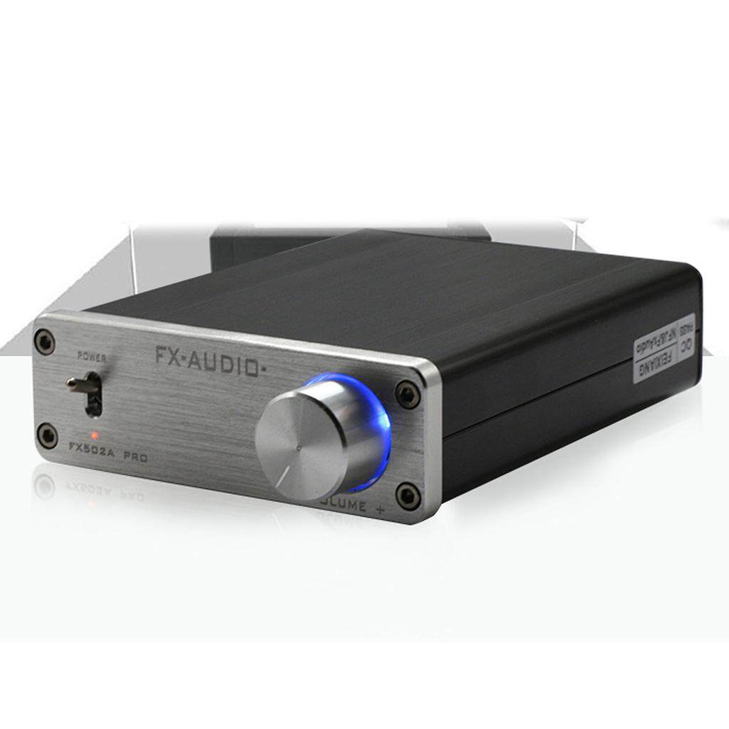 Baoblaze 1Pcs FX502A PRO HIFI 2.0 Audio High Power Digital Amplifier 50W*2 Silver
