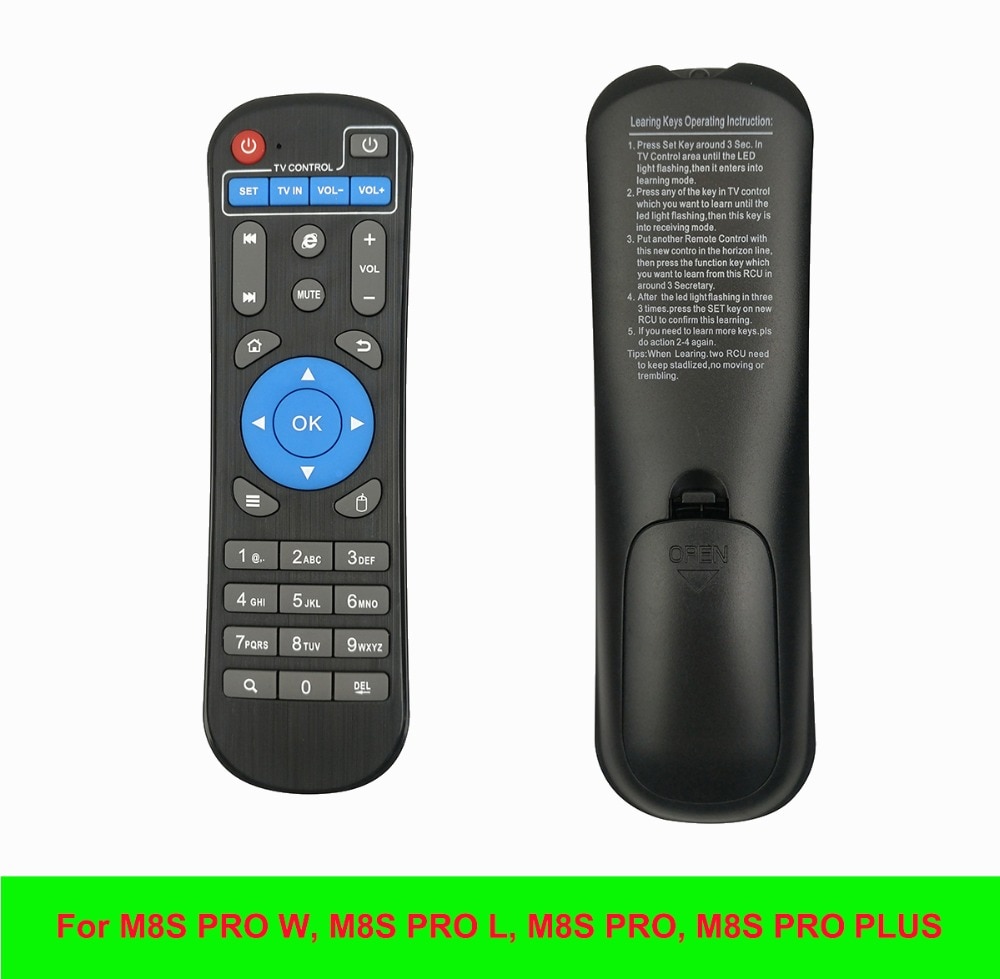 TV Box Accessories IR Remote Control Replacement For Mecool Android TV Box M8S Pro W M8S Pro L M8S Pro Plus BB2 KM8 Controller