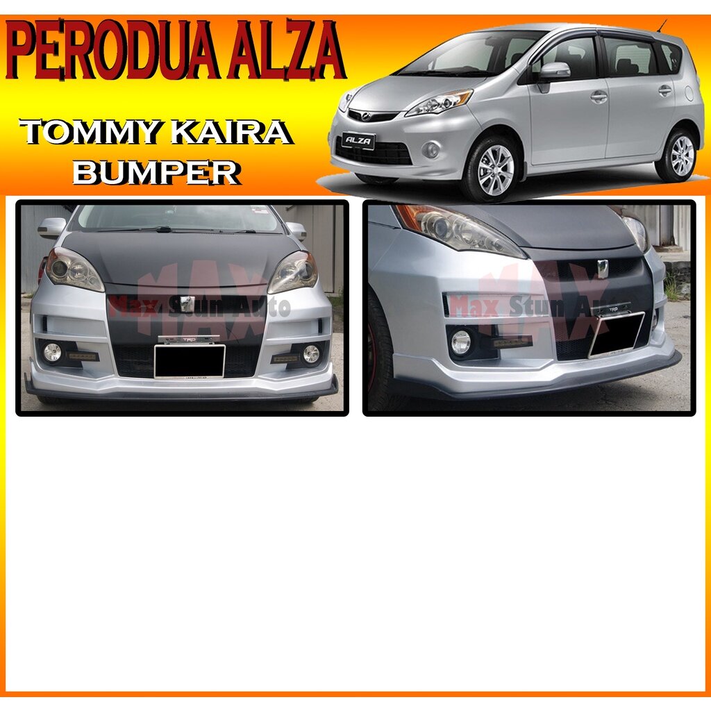 PERODUA ALZA 20102013 TOMMY KAIRA V1 STYLE FRONT BUMPER (TOMMY KAIRA V1) BUMPER DEPAN FOR ALZA