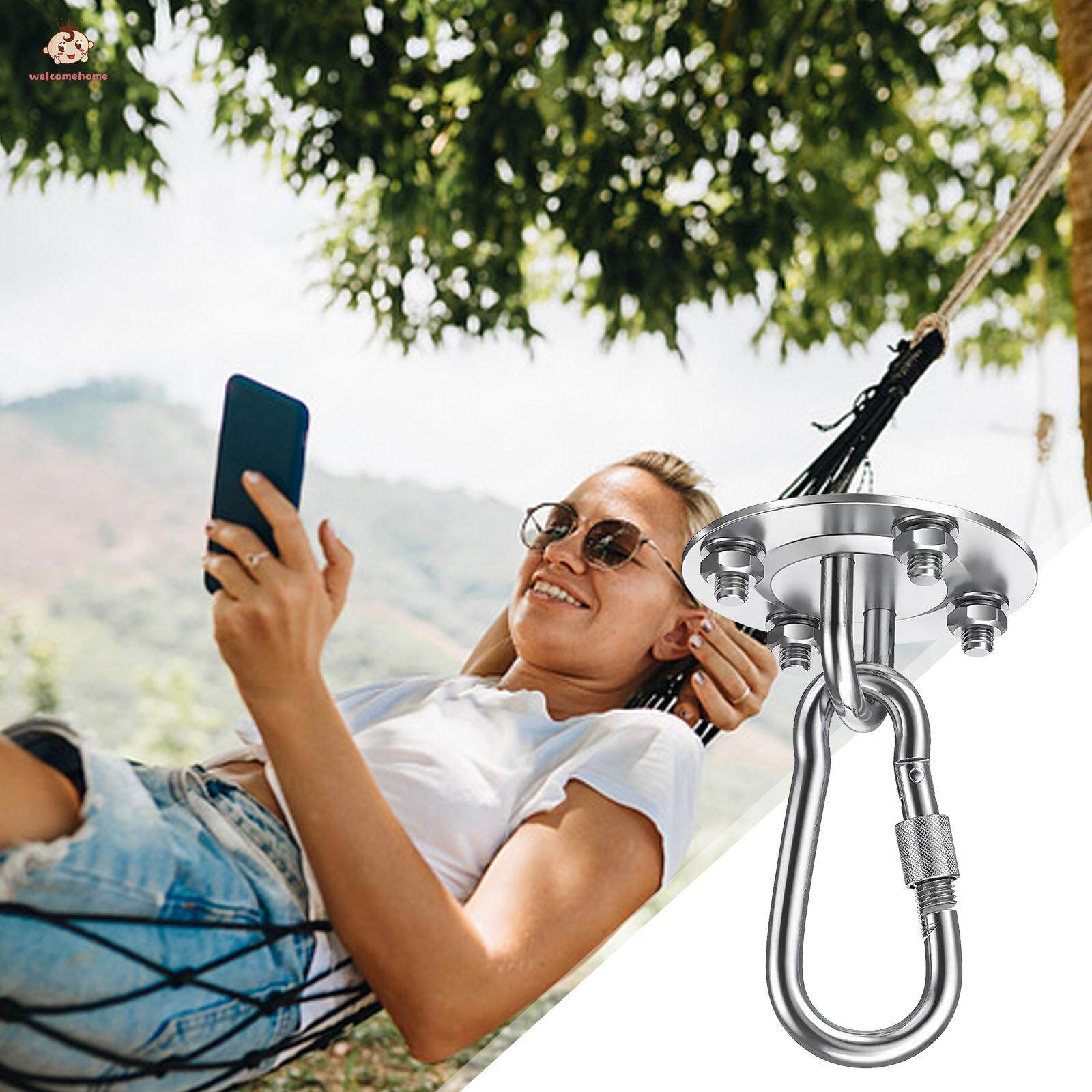 Hammock Hanging Kit 500KG Capacity Stainless Steel Hook Hanger for Swing Chair Yoga