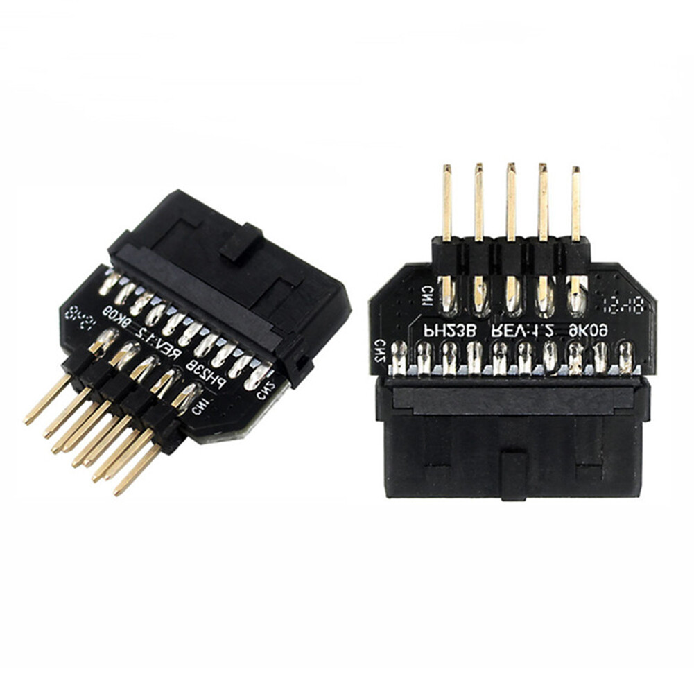 USB 3.0 20-Pin to USB 2.0 9-Pin Adapter Front Panel Converter for Motherboard Computer Accessories