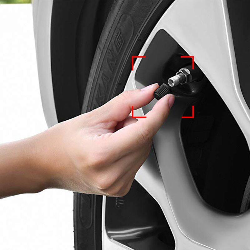 Nắp Van Lốp Xe Hơi Bằng Nhựa Màu Đen, Nắp Chống Bụi, Nắp Van, Nắp Van, Thông Dụng