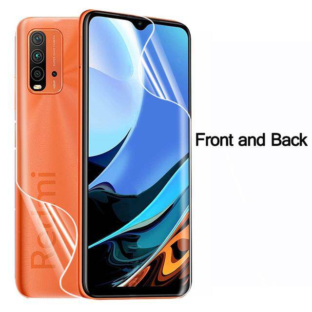 3 in 1 hydrogel film for xiaoim redmi 9t screen protector redme for redmi note 9t 9 t t9 camera lens protective film not glass