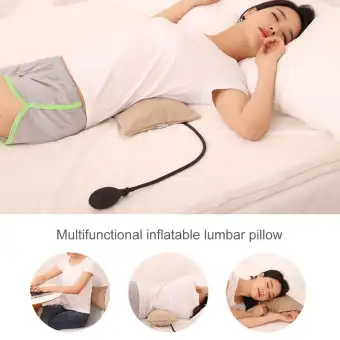 Air Inflatable Lumbar Pillow Multifunctional Portable Inflatable