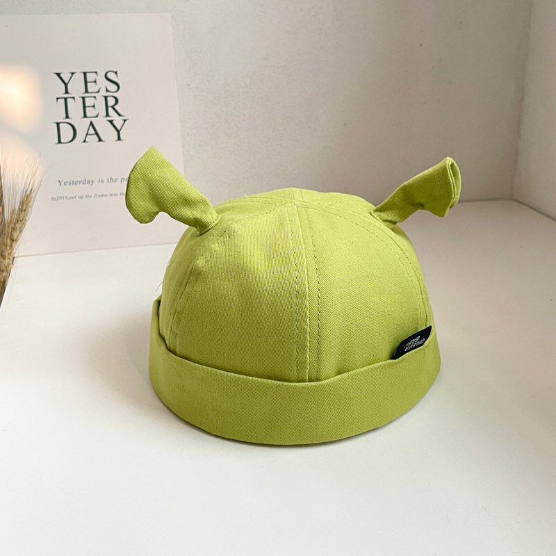 HOBIBEAR Baby hat funny ruffian tentacles fisherman hat green cartoon baby cap tide