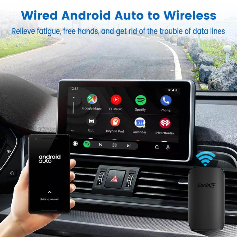 Carlinkit Wireless Carplay Adapter Fast Data Transmission Wired Android Auto To Wireless Auto Box Plug And Play Car Accessories