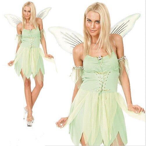 Adult Girl Deluxe Green Princess Costume And The Pirate Flower