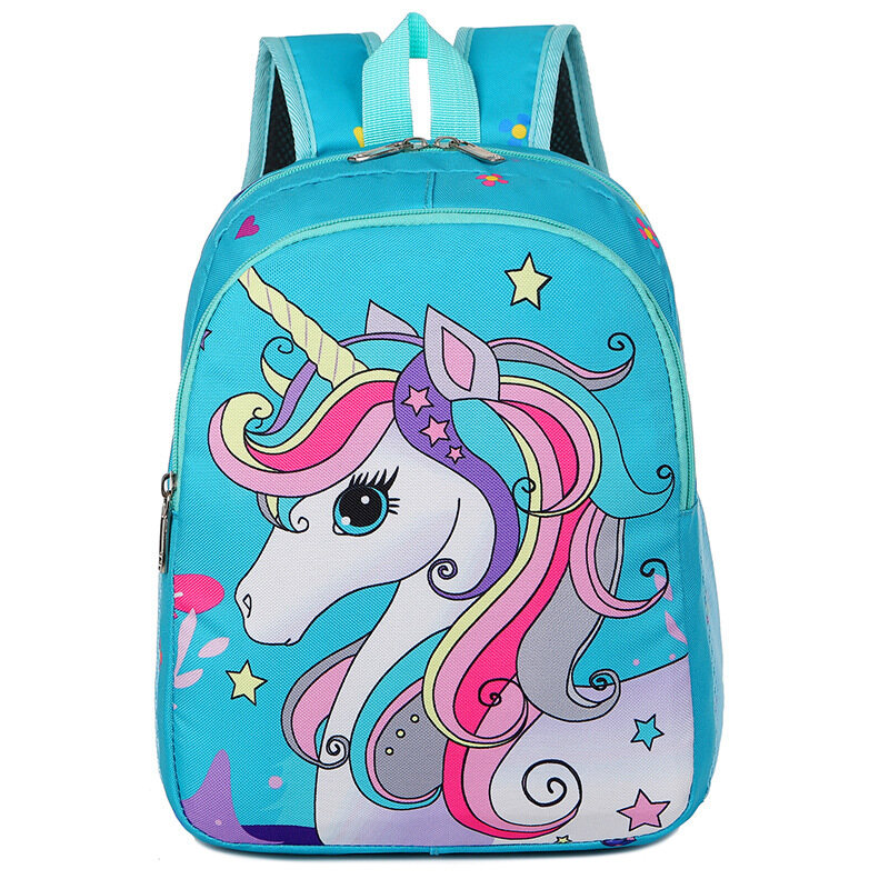 HS cartoon cute backpack Kindergarten student backpack unicorn cartoon pattern small school bag