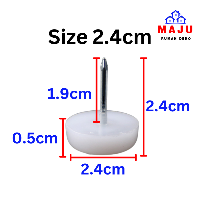 MAJU Leg Nail Glide for Furniture Wooden Table Chair Feet Anti Scratch