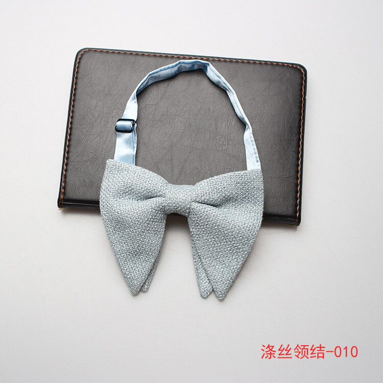 Trendy Fashion Woven Polyester Knitted Tie Bow Tie Personality British Style Casual Uni Bow Tie Classic Style