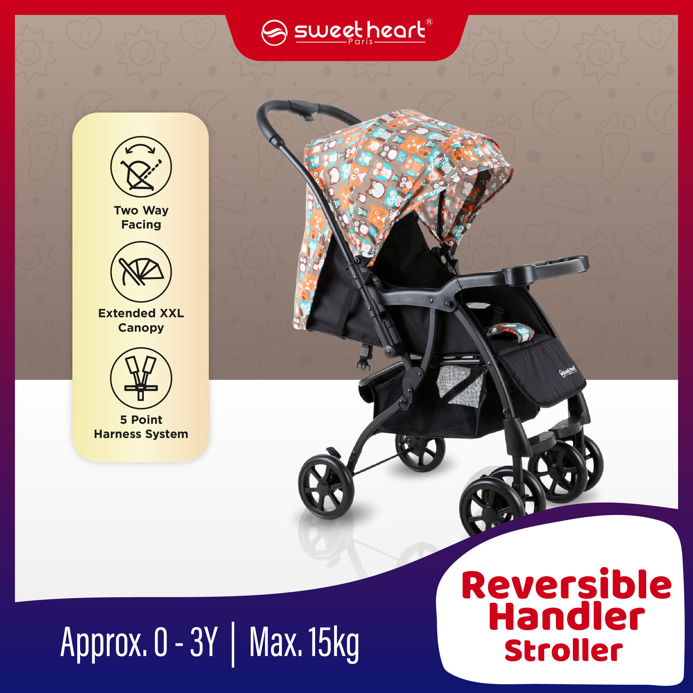 Sweet heart 2024 baby stroller