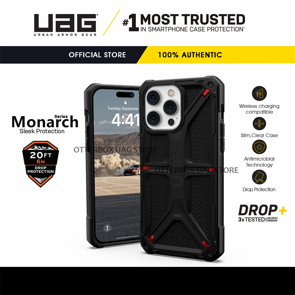 Ốp lưng uag monarch kevlar cho iphone 14 pro max / 14 pro / 14 / 14 plus / 13 12 pro max / 13 12 pro / 13 12