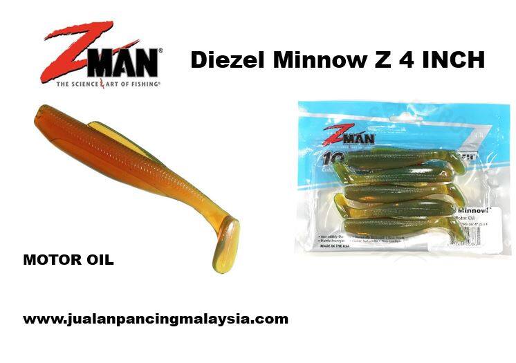 Zman Diezel Minnow Z 4 INCH SOFT PLASTIC LURE ,MADE IN THE USA