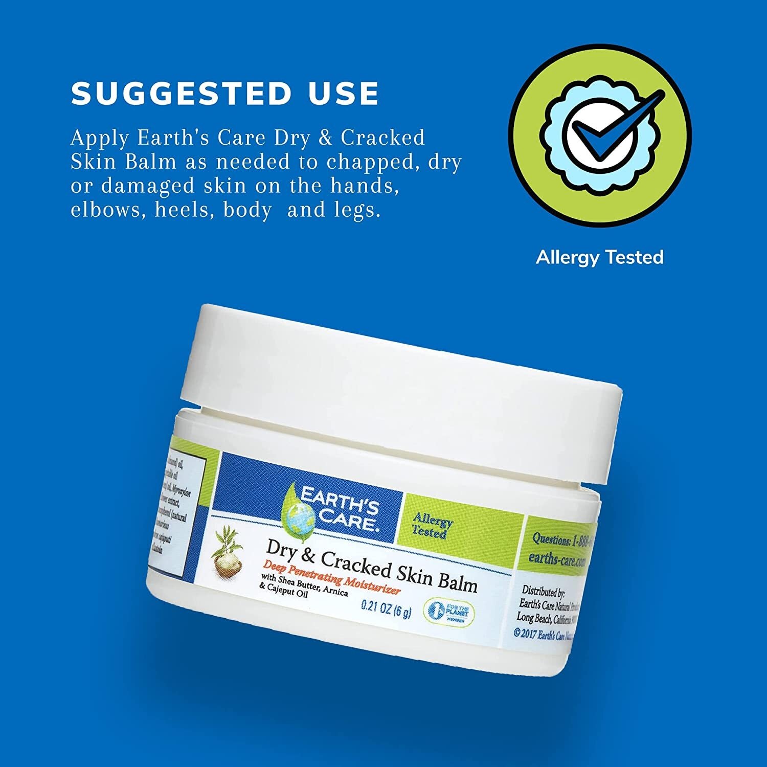  PRE ORDER DRY CRACKED SKIN BALM 6G BY EARTH S CARE DEEP