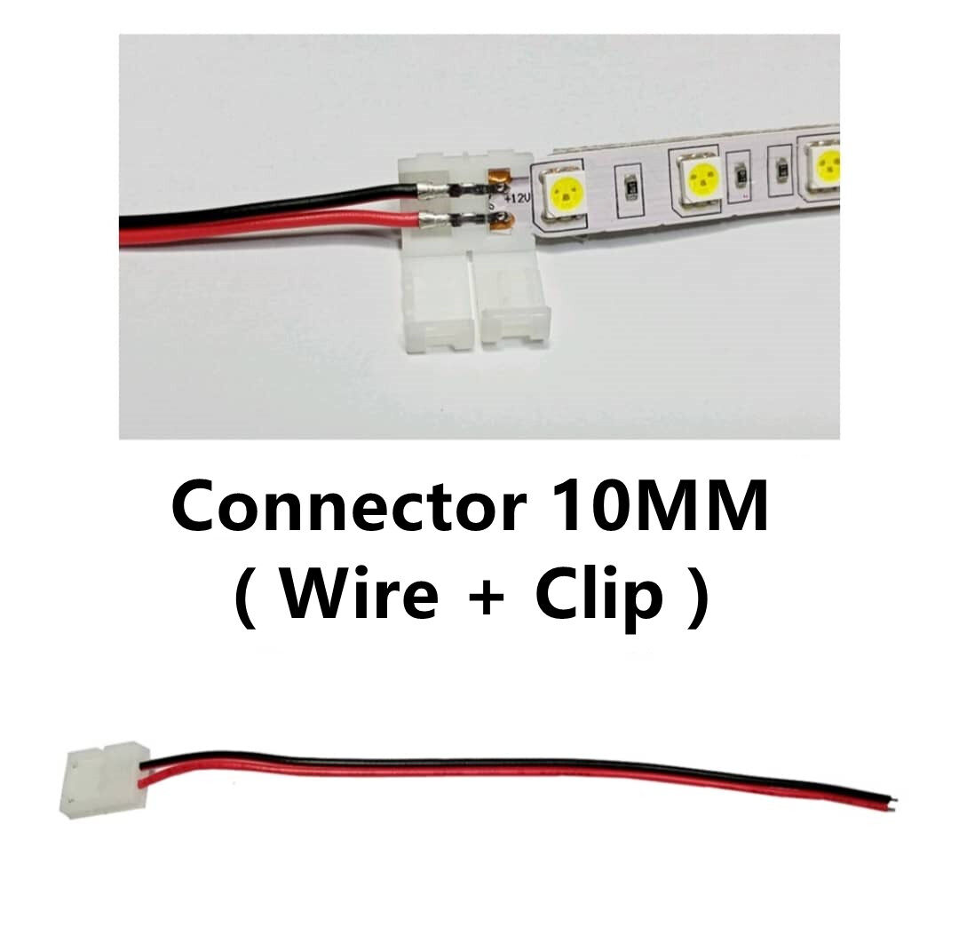 READY STOCK Flexible Led Wire Strip Light Connector 8MM 10MM 12V Single ...