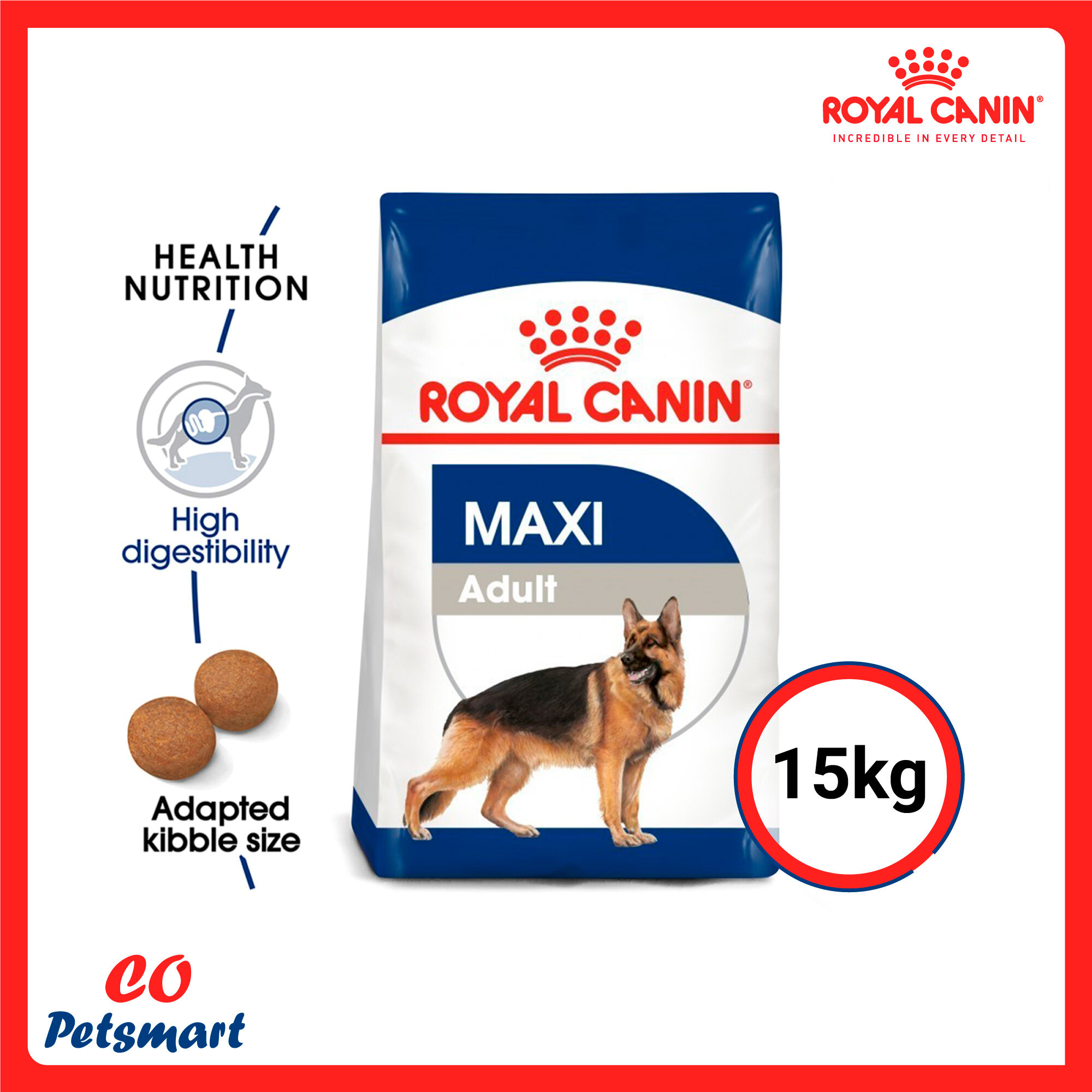 Royal Canin Dog Food Maxi Adult 15kg Lazada