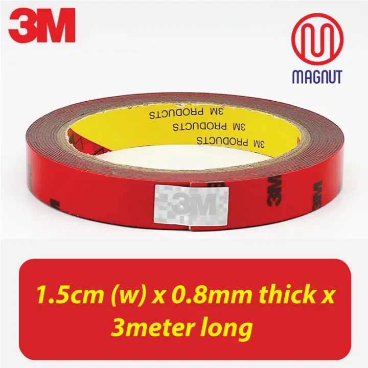 15mm X 3meter 3m Super Strong Double Sided Tape Bike Bicycle Car Vehicele Tape Waterproof Outdoor Heavy Duty Self Adhesive Foam Tape One Roll 3 Meter Lazada