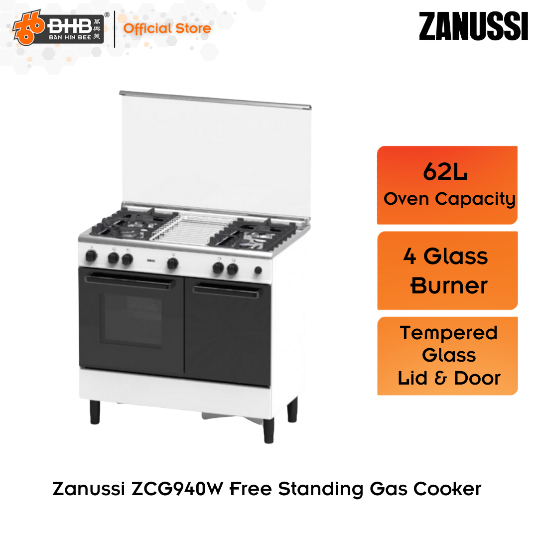 zanussi gas cooker zcg940w