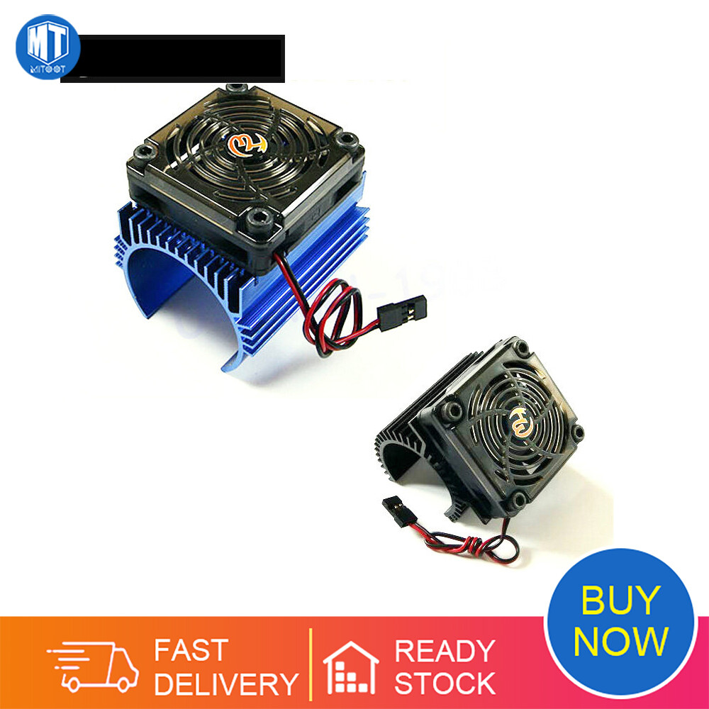 Hobbywing 1: 8 rc car motor radiator + 5v cooling fan assembly suit for hobbywing 4465 3665/3674 motor