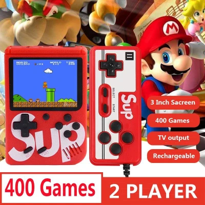 2 player Retro Mini Game Machine Console Gameboy Rechargeable Portable Video Handheld Mario PSP Buil