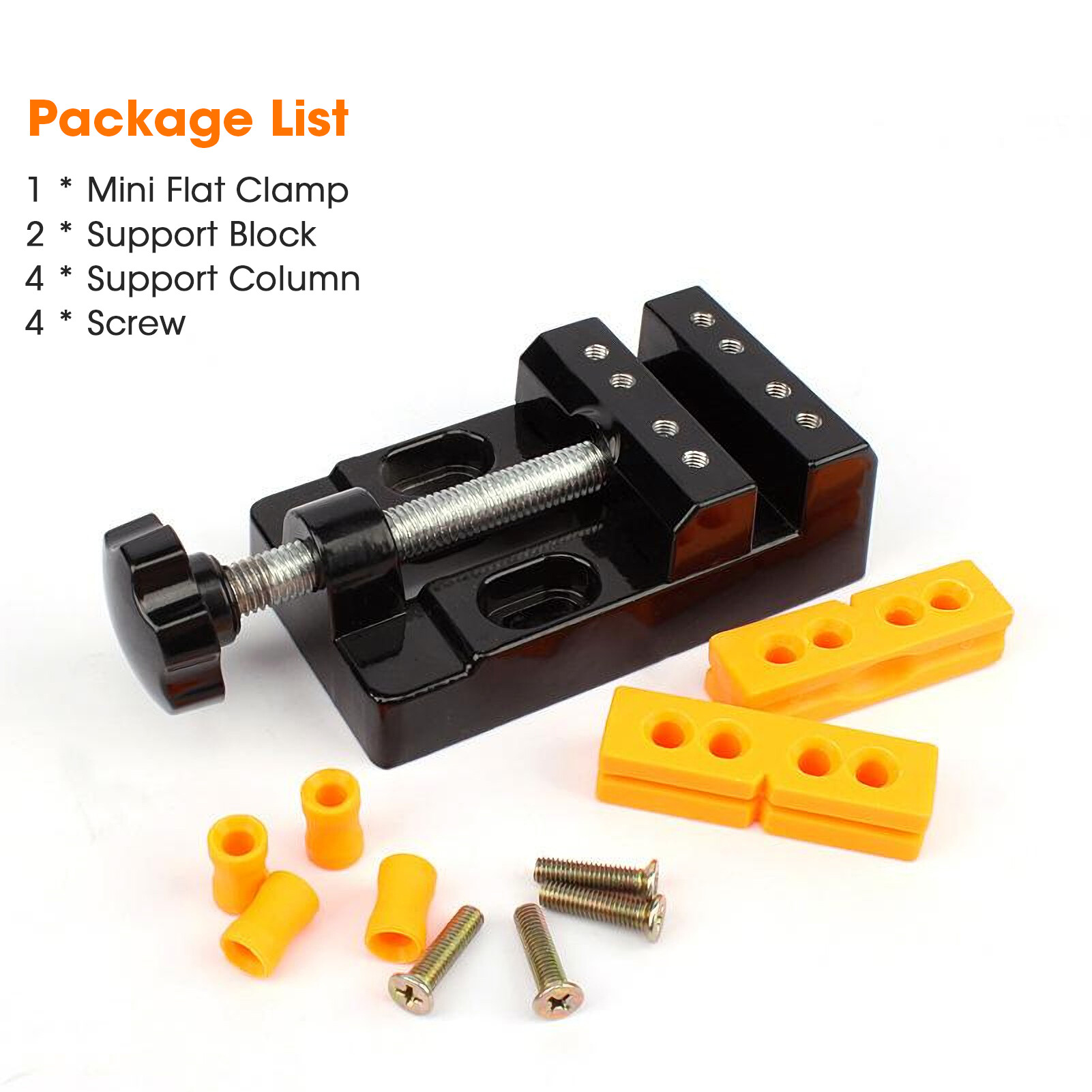 KKmoon Mini Flat Clamp 57mm Flat Bench Vise Multifunction Bench Clamp Mini Drill Press Vice Tool for DIY Woodworking Sculpture Craft Carving