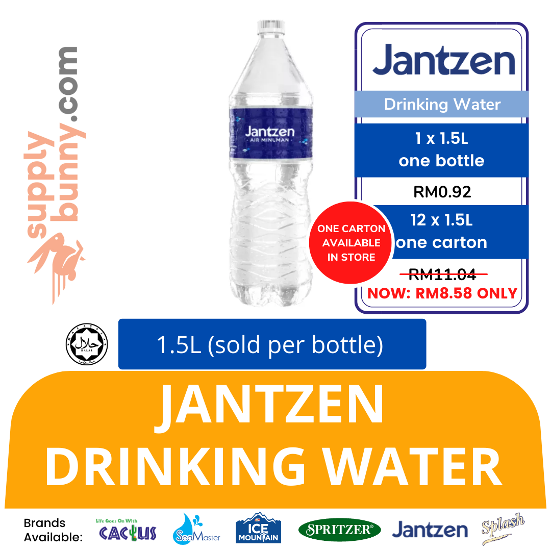 KLANG VALLEY ONLY Jantzen Drinking Water 1.5Litre (sold per bottle) 饮用水