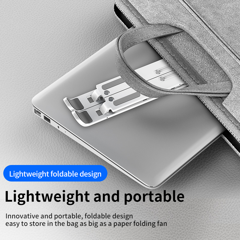 MC Laptop Stand Portable Tablet Holder Folding Mount Riser Portable Computer Laptop Bracket Laptop Holder