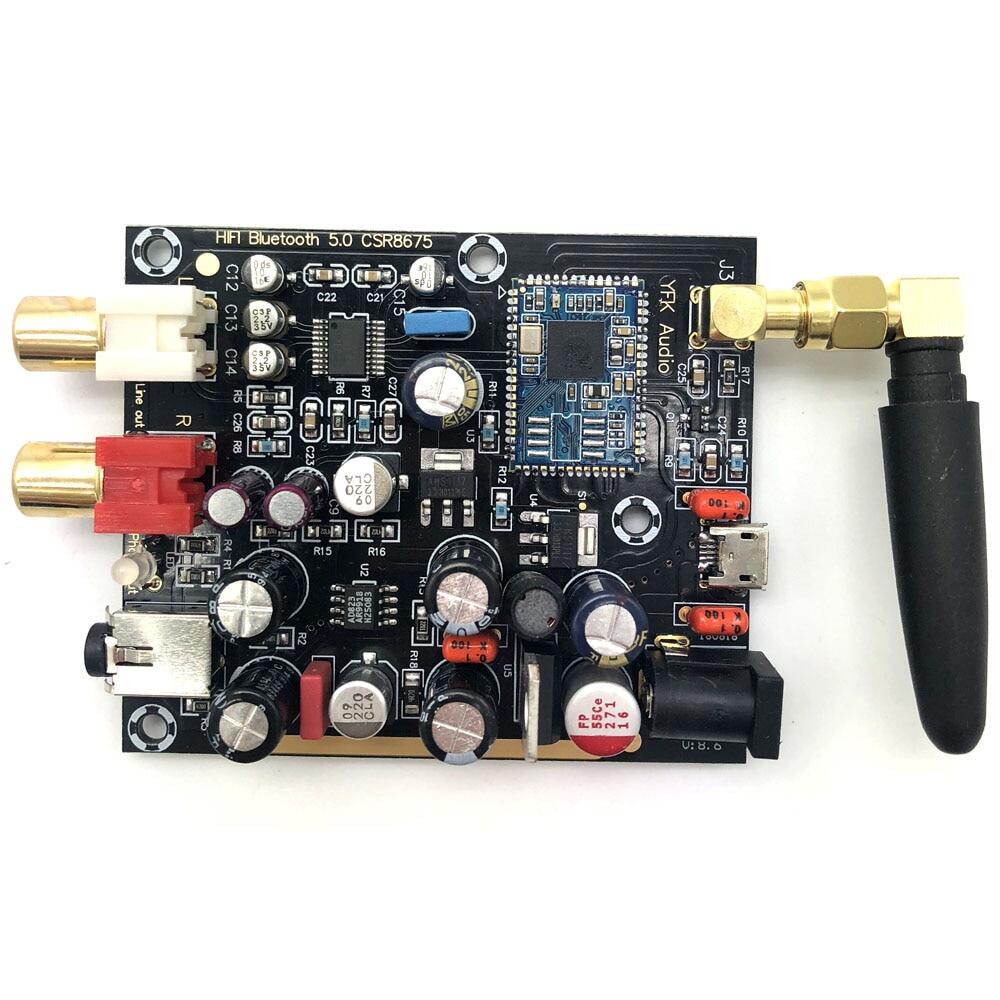 1 APTX HD LDAC CSR8675 Bluetooth 5.0 Wireless Receiver PCM5102A I2S DAC Decoder Board HIFI Support 24BIT With Antenna A5-007