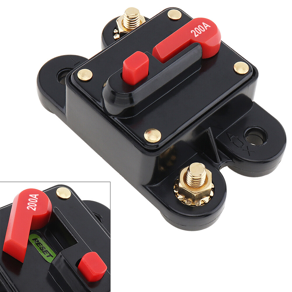1pcs 200a dc 12v car audio amplifier circuit breaker fuse holder agu style stereo amplifier refit