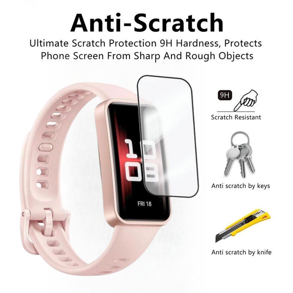 Bao phủ toàn màn hình bảo vệ cho Huawei ban nhạc 9 Hydrogel mềm phim 3D miếng dán tràn viền chống xước phim bảo vệ cho Huawei ban nhạc 9 không phải Kính