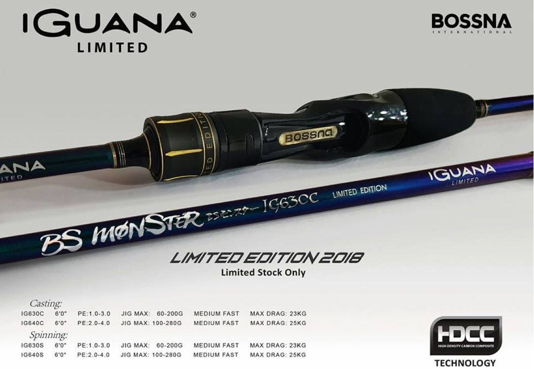 Bossna Iguana BS Monster Limited Edition Bait Casting Rod Salwater