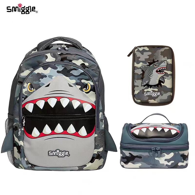 Smiggle shark backpack new arrivals