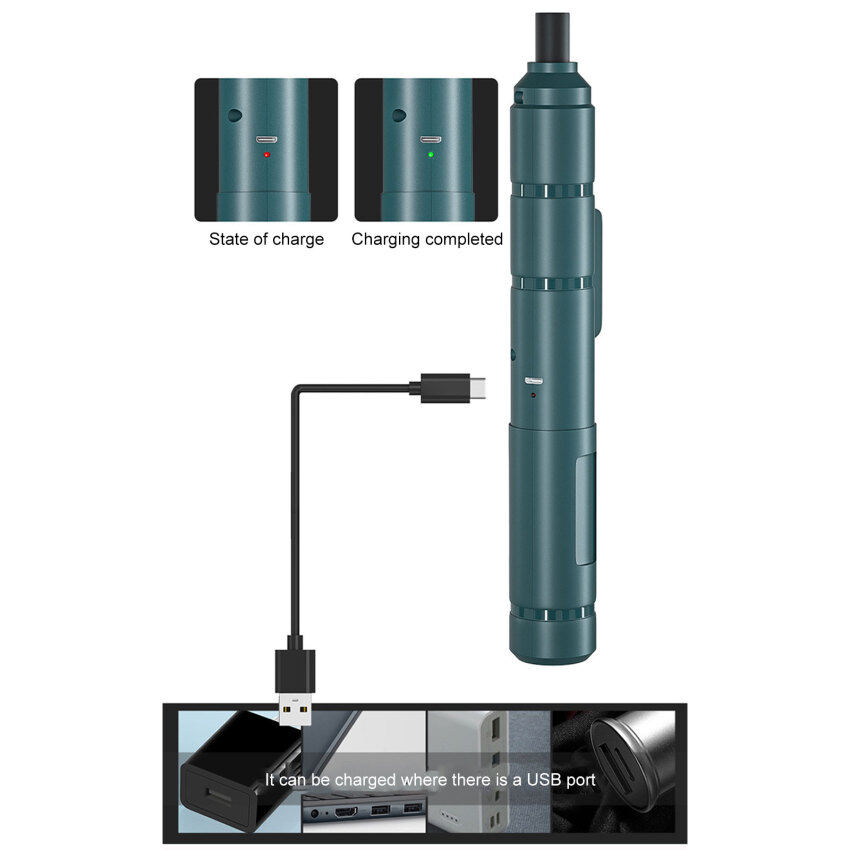 Tua Vít Mini Không Dây Bộ Tuốc Nơ Vít Điện Không Dây Có Thể Sạc Qua USB 3.6V 250r/PHÚT Dụng Cụ Sửa Chữa Máy Khoan Điện Tại Nhà