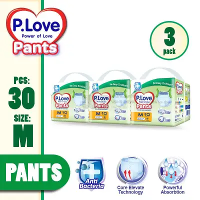 P.Love Adult Pants M10 / L10 / XL8 x 3 Packs