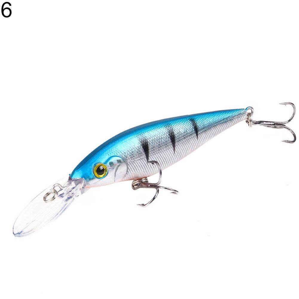 Ghxdryuru 11cm 9.5g Artificial Hard Long Tongue Fishing Lure Minnow Bait Wobbler Swimbait