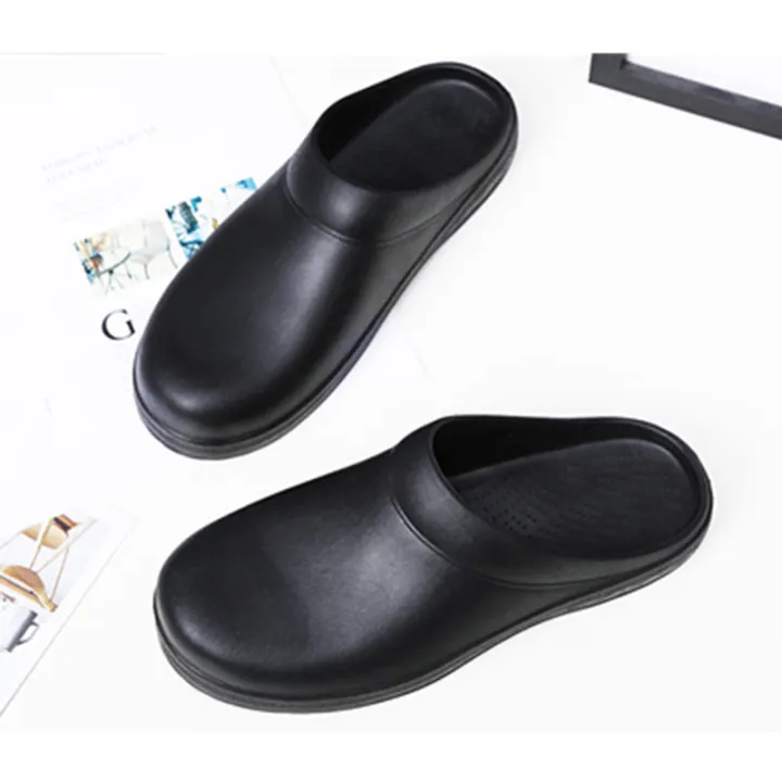 black rubber shoes for work