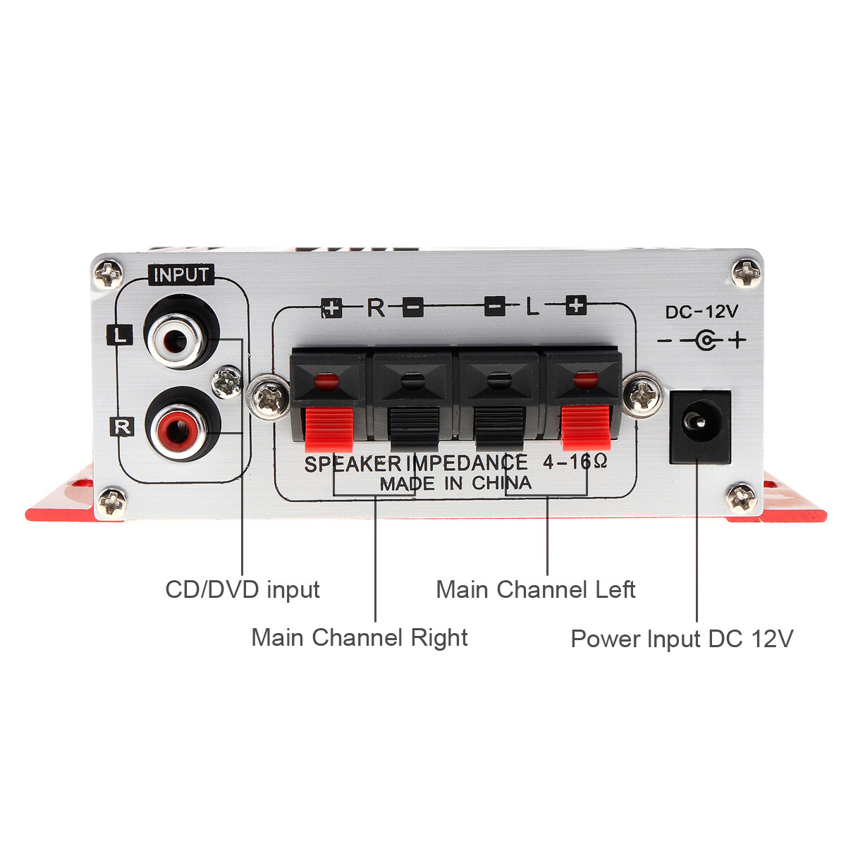 Mini Amplifier Speaker 2 Channel 20W Hi-Fi Stereo Amplifier