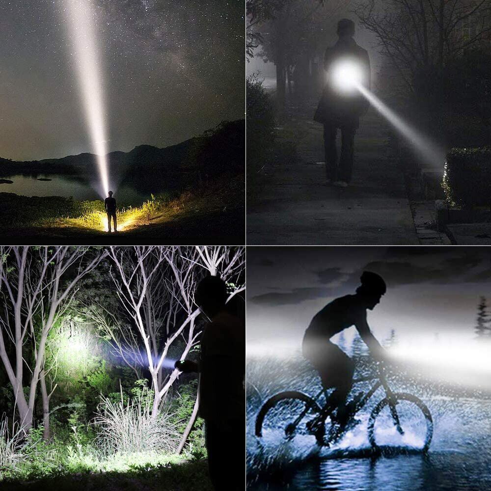 Super bright torch light powerful japan original mini Flashlight rechargeable torchlight powerful flash light rechargeable waterproof original Led Flash Light zoomable Flashlight cob light 18650 Battery Flashlight Outdoor Camping Hiking led tourch light