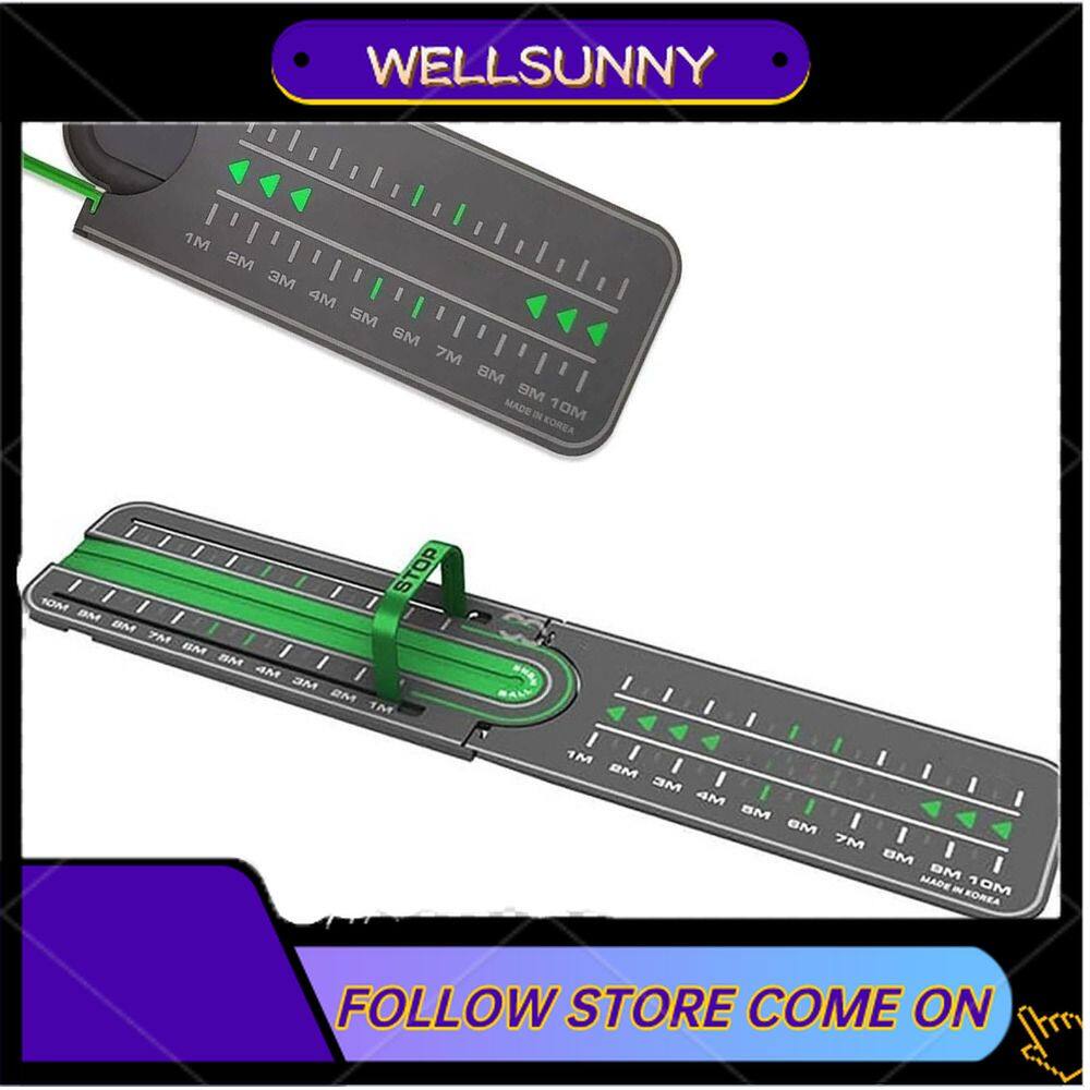 TU3Y Indoor Putting Aid Portable Precision Distance Control Golf Precision Distance Putting Drill Green Golf Putting Traine Golf Putting Alignment Rail