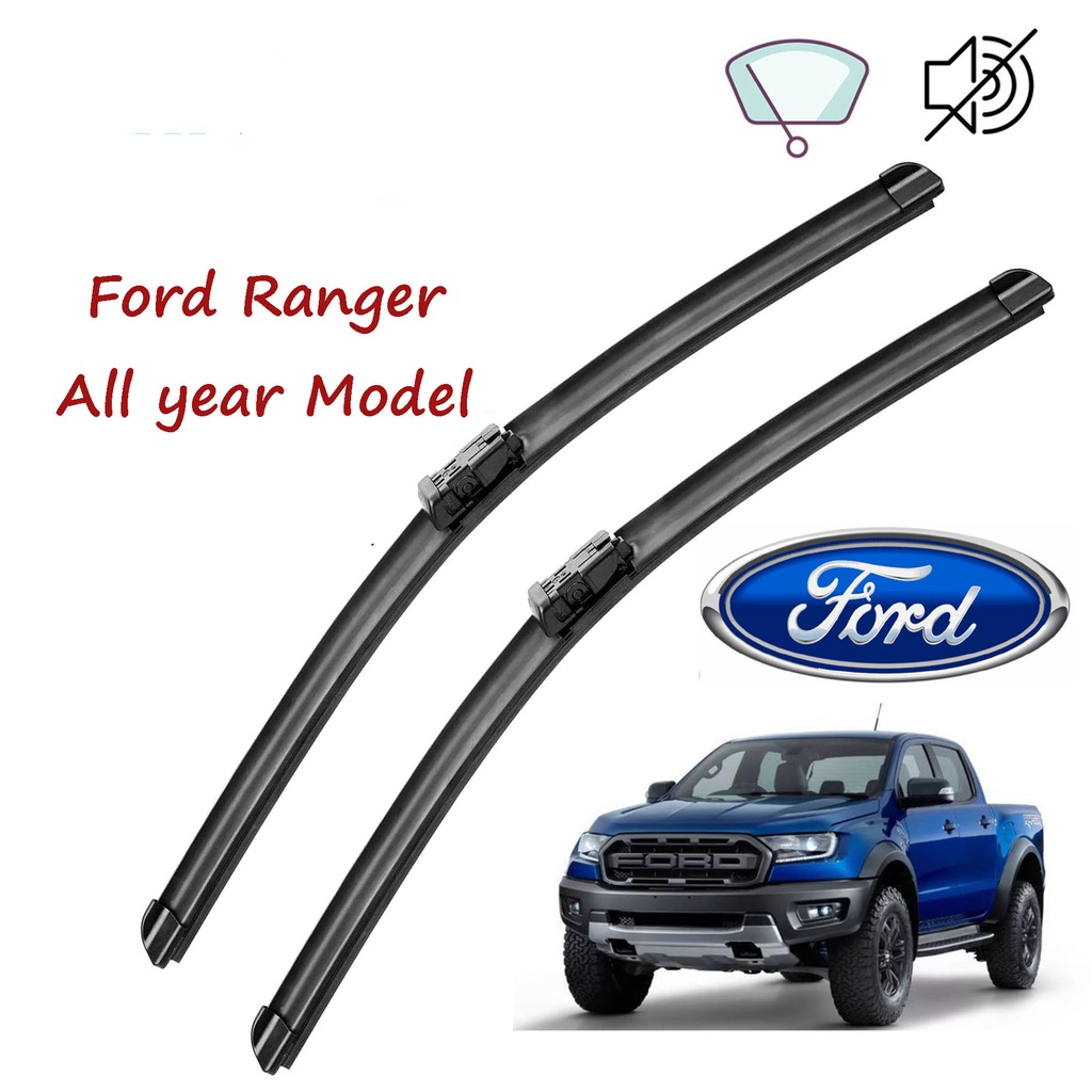 For Ford Ranger 16and24 inch Flat front Wiper Blade Set/Pair for All year model Car Window banana Wiper from wipex