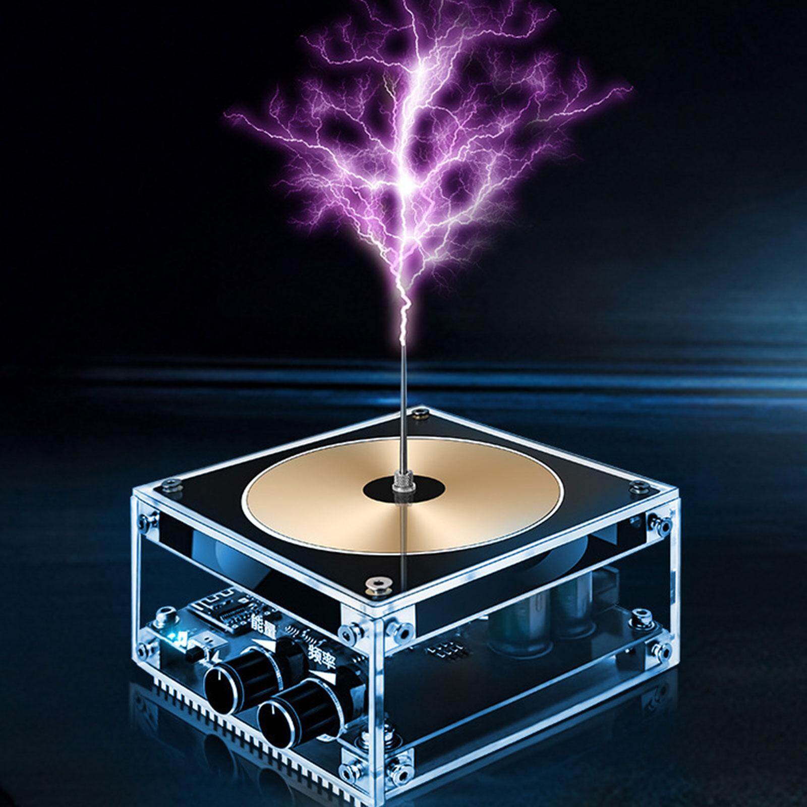 Blesiya 10 cm Music Tesla Coil Artificial Lightning Long ARC Education Tool