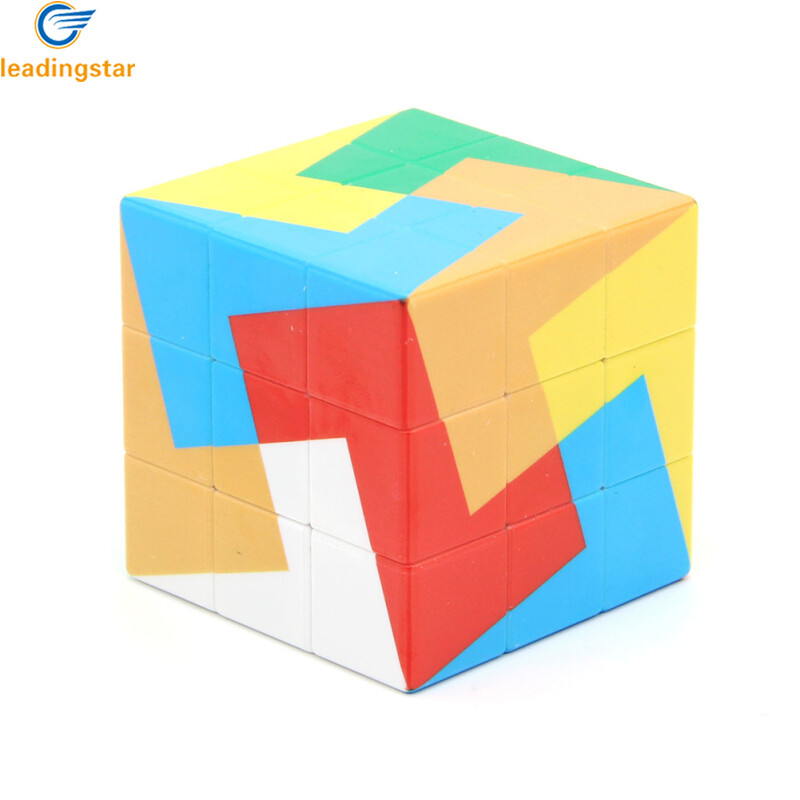 LeadingStar Fast Delivery Creative Gradient Color 3x3x3 Magic Cube Multi-color Speed Cube Intellectual Toy For Boys Girls