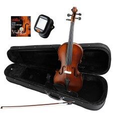 Đàn Violin Cao Cấp Thủ Công VS006 Kích Thước Đầy Đủ 4/4 Ith Tuner ALICE Strings Bow And Case