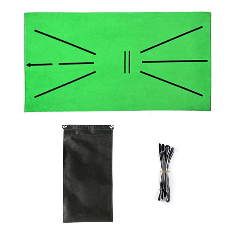 Golf Training Mat Swing Practice Pad Indoor Detection Batting Ball Trace Directional Mat Swing Track Practice Marking Pad Set