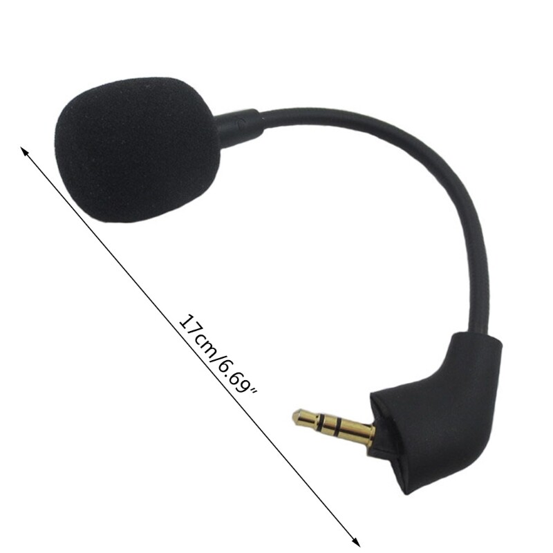 lacement Mic for Hyper X Cloud 2 II/Hyper X Cloud Sliver Gaming Headset 3.5mm Detachable Microphone