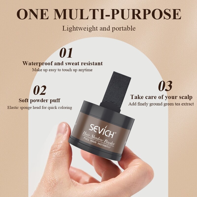 SEVICH Phấn Phủ Tóc 12 Màu Dây Tóc Phấn Tỉa Lông Sửa Hair Shadow